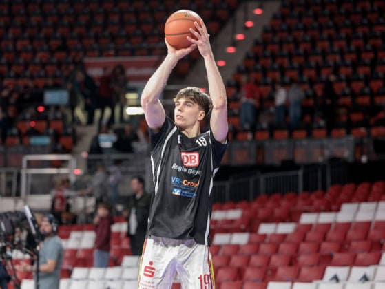 Germany Basketball, Basketball Bundesliga BBL 2025 26, 17 Matchday FC Bayern Basketball vs Fitness First Wuerzburg Baskets BMW Park Muenchen Christian Skladanowski Fitness First Wuerzburg Baskets, 19 Copyright: xChristopherxRupprechtx