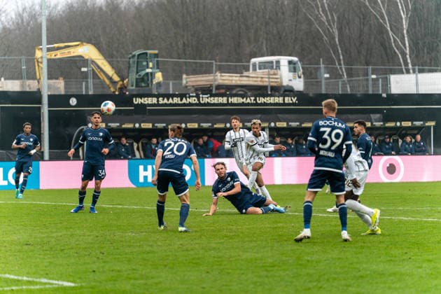 25 01 2026, xdaymx, Soccer 2 Bundesliga, SV Elversberg VfL Bochum Big Chance by Bambase Conte Elversberg DFL DFB REGULATIONS PROHIBIT ANY USE OF PHOTOGRAPHS as IMAGE SEQUENCES and or QUASI VIDEO Elversberg