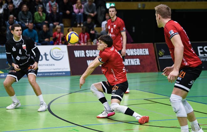 Volleyball 2 Bundesliga Season 2025 2026 TV Rottenburg TSV Muehldorf 24 01 2026 David Dornauf Mitte, TV Rottenburg