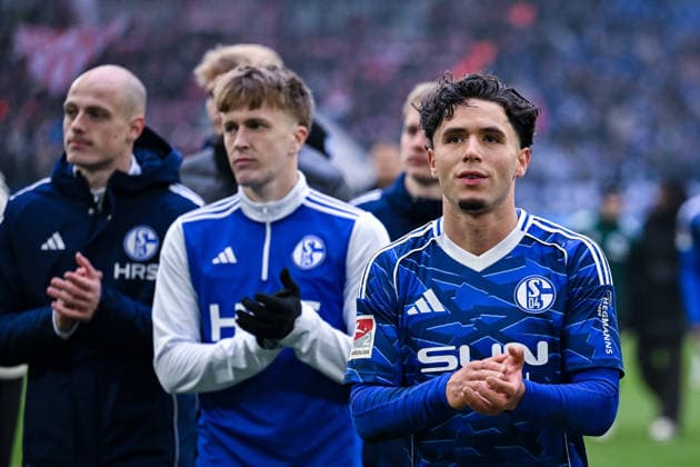 25 01 2026, Soccer, 2 Bundesliga, Season 2025 2026, Matchday 19, FC Schalke 04 1 FC Kaiserslautern, l r , Soufiane El Faouzi FC Schalke 04 xRHR PHOTO YYx Copyright: KROEGER RHR-FOTOx RHR-FOTO YY