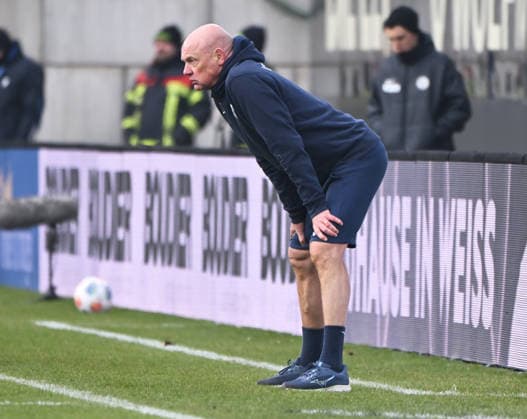 Soccer 2 Bundesliga Season 2025 26 25 01 2025 Ursapharm Arena SV Elversberg elv VfL Bochum bo 1 1 Coach Uwe ROESLER VfL Bochum Soccer 2 Bundesliga SV Elversberg