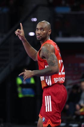 Isiaha Mike FC Bayern Basketball, 22 cheers, GER, FC Bayern Basketball vs Fitness First Wuerzburg Baskets, Basketball, easycredit Basketball Bundesliga, 17 Matchday, Season 2025 2026, 25 01 2026, GER, FC Bayern Basketball vs Fitness First Wuerzburg Baskets, Basketball, easycredit Basketball Bundesliga, 17 Matchday, Season 2025 2026, 25 01 2026 Munich Copyright: xEibner-Pressefoto JennixMaulx EP_JML
