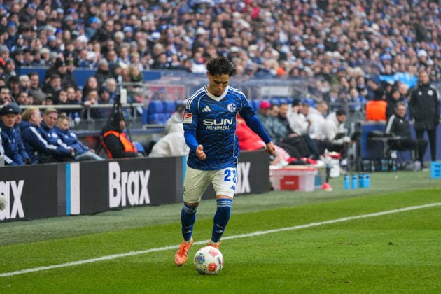 Germany Soccer 2 Bundesliga, Season 2025 26, Matchday 19 FC Schalke 04 vs 1 FC Kaiserslautern, 25 01 2026, Veltins Arena Gelsenkirchen, North Rhine-Westphalia Soufiane El Faouzi FC Schalke 04, 23 Copyright: xLeonxFrickx