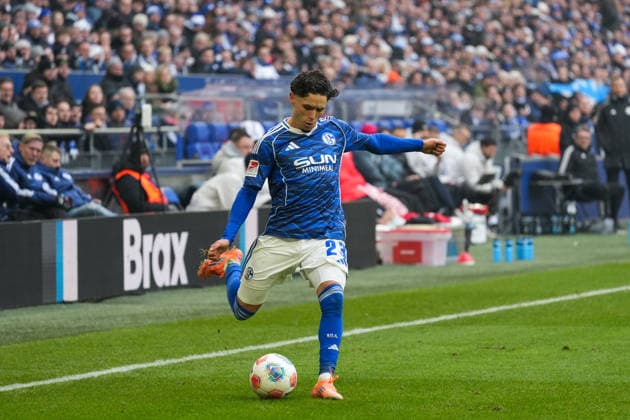 Germany Soccer 2 Bundesliga, Season 2025 26, Matchday 19 FC Schalke 04 vs 1 FC Kaiserslautern, 25 01 2026, Veltins Arena Gelsenkirchen, North Rhine-Westphalia Soufiane El Faouzi FC Schalke 04, 23 Copyright: xLeonxFrickx