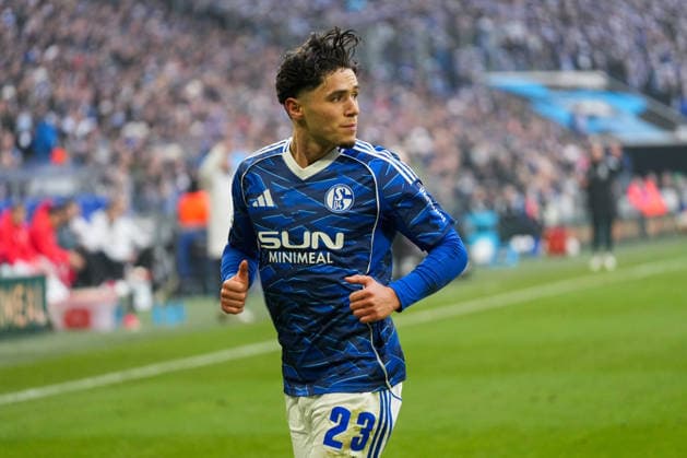 Germany Soccer 2 Bundesliga, Season 2025 26, Matchday 19 FC Schalke 04 vs 1 FC Kaiserslautern, 25 01 2026, Veltins Arena Gelsenkirchen, North Rhine-Westphalia Soufiane El Faouzi FC Schalke 04, 23 Copyright: xLeonxFrickx