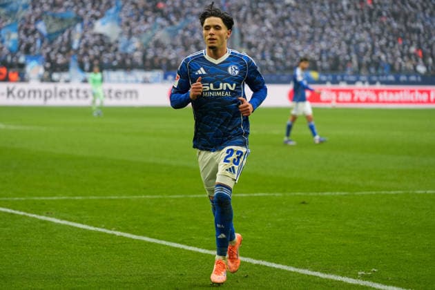 Germany Soccer 2 Bundesliga, Season 2025 26, Matchday 19 FC Schalke 04 vs 1 FC Kaiserslautern, 25 01 2026, Veltins Arena Gelsenkirchen, North Rhine-Westphalia Soufiane El Faouzi FC Schalke 04, 23 Copyright: xLeonxFrickx