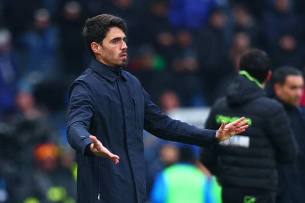January 25, 2026, Bergamo, Lombardia: Parma s coach Carlos Cuesta during the Italian Serie A soccer match Atalanta BC vs Parma Calcio at the New Balance Arena in Bergamo, Italy, 25 January 2026..ANSA MICHELE MARAVIGLIA. Soccer: Serie A; Atalanta-Parma  - ZUMAa110 20260125_zaf_a110_024 Copyright: xMichelexMaravigliax