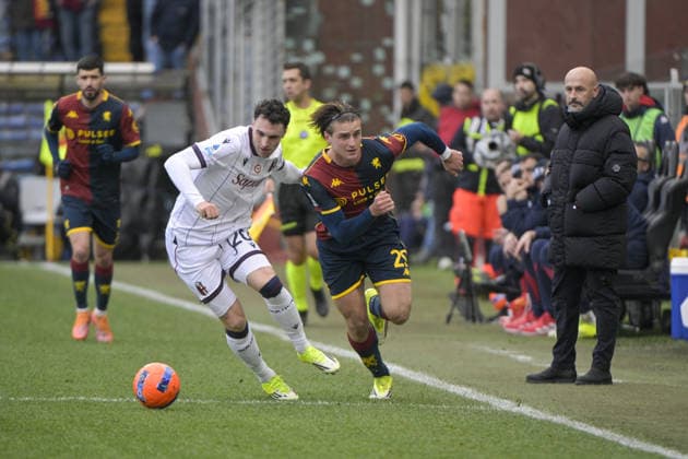 LORENZO COLOMBO during Genoa CFC vs Bologna FC, Italian soccer Serie A match in Genoa, Italy, January 25 2026  Copyright: xJacopoxCane IPAxSportx xipa-agency.netx xx IPA_70550083 IPA_Agency_IPA70550083