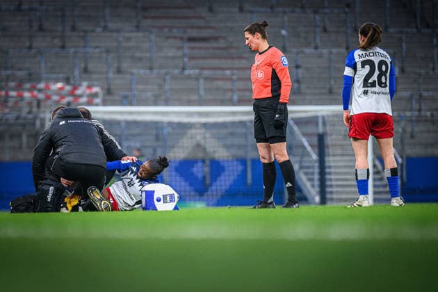 Soccer I Women I Season 2025 2026 I Bundesliga I 15 Matchday I Hamburger SV SGS Essen I 25 01 2026 Magou DoucourÃ 2, Hamburger SV Hamburg Volksparkstadion Hamburg Germany Copyright: xLobecax xHenningxRohlfsx
