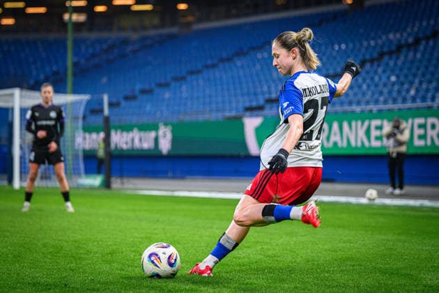 Soccer I Women I Season 2025 2026 I Bundesliga I 15 Matchday I Hamburger SV SGS Essen I 25 01 2026 Maria Mikolajova 27, Hamburger SV Hamburg Volksparkstadion Hamburg Germany Copyright: xLobecax xHenningxRohlfsx