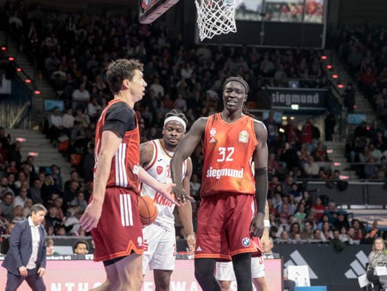 Germany Basketball, Basketball Bundesliga BBL 2025 26, 17 Matchday FC Bayern Basketball vs Fitness First Wuerzburg Baskets BMW Park Muenchen Wenyen Gabriel FC Bayern Muenchen, 32 Copyright: xChristopherxRupprechtx