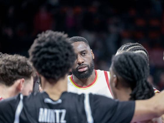 Germany Basketball, Basketball Bundesliga BBL 2025 26, 17 Matchday FC Bayern Basketball vs Fitness First Wuerzburg Baskets BMW Park Muenchen Eddy Edigin Fitness First Wuerzburg Baskets, 27 Copyright: xChristopherxRupprechtx