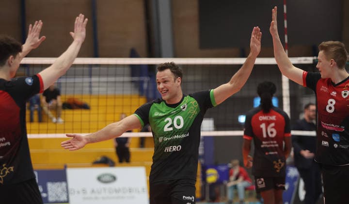 Ludwigsburg , 1 Bundesliga Volleyball Barock Volleys MTV Ludwigsburg vs WWK Volleys Herrsching , Jeffrey Klok Barockvolleys