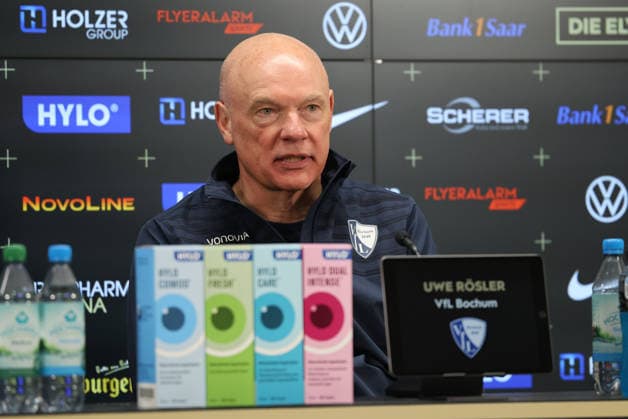 25 01 2026, Football, Men, 2 Bundesliga, Season 2025 2026, SV 07 Elversberg VfL Bochum 1848, Coach Uwe Rösler VfL Bochum 1848 Elversberg Ursapharm Arena an der Kaiserlinde Saarland Germany DEU Copyright: xSebastianxBachx