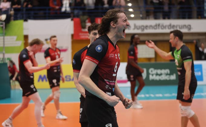 Ludwigsburg , 1 Bundesliga Volleyball Barock Volleys MTV Ludwigsburg vs WWK Volleys Herrsching , Ben Simon Bonin Barockvolleys