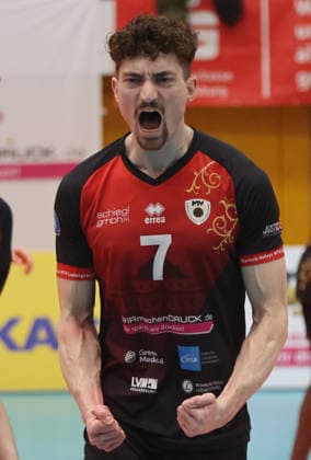 Ludwigsburg , 1 Bundesliga Volleyball Barock Volleys MTV Ludwigsburg vs WWK Volleys Herrsching , Tim Köpfli Barockvolleys