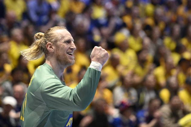 Sweden s goalkeeper Mikael Appelgren during the match in the intermediate round of the handball European Championship between Iceland and Sweden in Malmö Arena, Malmö, Sweden, January 25, 2026 MALMÖ SWEDEN x50090x  Copyright: xJohanxNilsson TTx EHF EURO 2026 ICELAND-SWEDEN