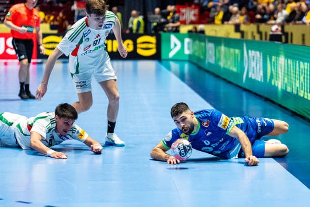 Slovenia v Hungary, EHF EURO 2026, Malmo, Sweden Malmo, Sweden. 25th of January, 2026. Blaz Janc (8) of Slovenia seen during the mens EHF Euro 2026 match between Slovenia and Hungary at Malmo Arena in Malmo. Sweden, Malmo  Copyright: xGonzalesxPhoto TobiasxJorgensenx