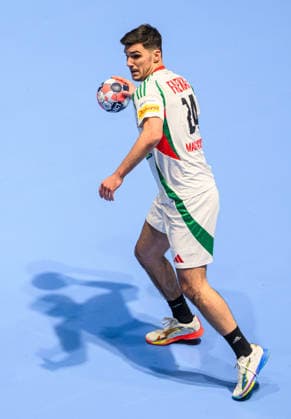 260125 Gergo Fazekas of Hungary during the EHF European Handball Championship main round match between Slovenia and Hungary on January 25, 2026 in Malmö Photo Petter Arvidson BILDBYRAN kod PA PA1137 handball handball handball handballs em 2026 slovenien slovenia hungary ungern ehf european handball championship bbeng  Copyright: PETTERxARVIDSON BB260125PA124