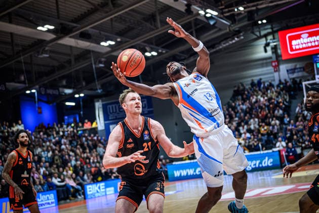 easycredit BBL Basketball Bundesliga 2025 2026 17 Matchday 25 01 2026 Science City Jena vs RASTA Vechta v re Keith Braxton Jena vs Lars Thiemann Vechta Sparkassen Arena