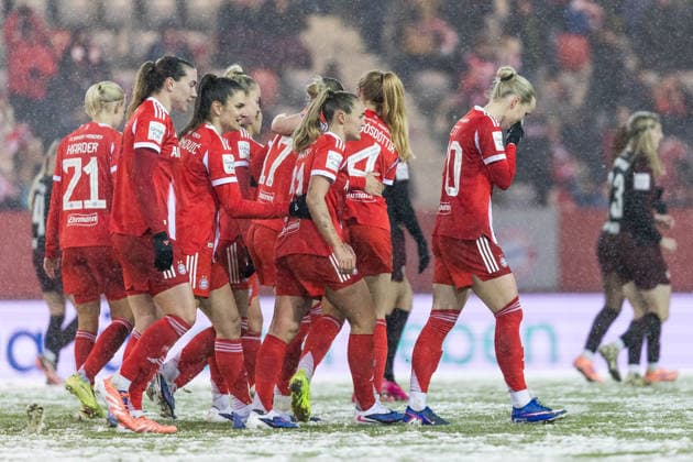 GOOGLE PIXEL Womens Bundesliga FC Bayern Munich RB Leipzig 25 01 2026 Celebration for 2 0 by Franziska Kett FC Bayern Munich, 20 GOOGLE PIXEL Womens Bundesliga, FC Bayern Munich RB Leipzig, Munich, FC Bayern Campus on 25 01 2026 DFB REGULATIONS PROHIBIT ANY USE OF PHOTOGRAPHS AS IMAGE SEQUENCES AND OR QUASI VIDEO Copyright: xBEAUTIFULxSPORTS Wunderlx