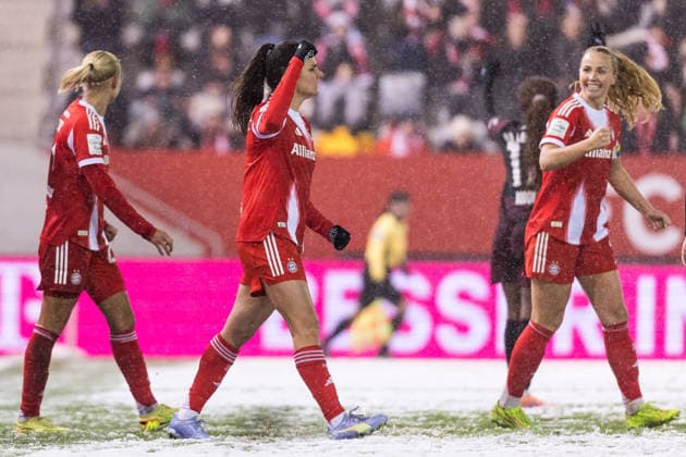 GOOGLE PIXEL Womens Bundesliga FC Bayern Munich RB Leipzig 25 01 2026 Jovana Damnjanovic FC Bayern Munich, 9 , Goal, Goal celebration GOOGLE PIXEL Womens Bundesliga, FC Bayern Munich RB Leipzig, Munich, FC Bayern Campus on 25 01 2026 DFB REGULATIONS PROHIBIT ANY USE OF PHOTOGRAPHS AS IMAGE SEQUENCES AND OR QUASI VIDEO Copyright: xBEAUTIFULxSPORTS Wunderlx