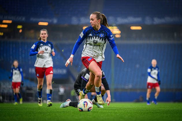 Soccer I Women I Season 2025 2026 I Bundesliga I 15 Matchday I Hamburger SV SGS Essen I 25 01 2026 Victoria Schulz 19, Hamburger SV Hamburg Volksparkstadion Hamburg Germany Copyright: xLobecax xHenningxRohlfsx