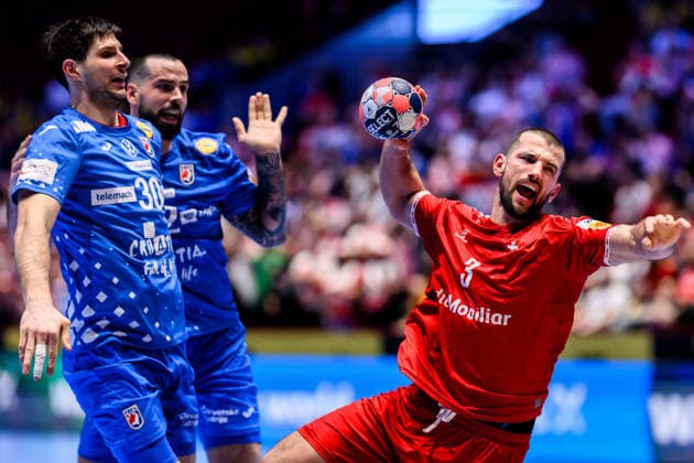 Handball, European Championship, Switzerland - Croatia