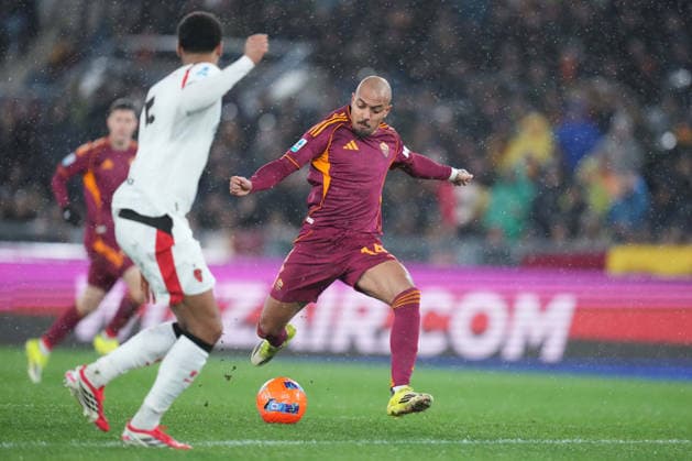 Roma™s Donyell Malen during the Serie A EniLive soccer match between Roma and Milan at the Rome s Olympic stadium, Italy - Sunday January 25, 2026 - Soccer ( Photo by Alfredo Falcone LaPresse )  Copyright: xAlfredoxFalcone LaPressex