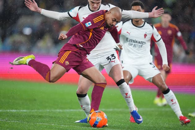 Roma™s Donyell Malen during the Serie A EniLive soccer match between Roma and Milan at the Rome s Olympic stadium, Italy - Sunday January 25, 2026 - Soccer ( Photo by Alfredo Falcone LaPresse )  Copyright: xAlfredoxFalcone LaPressex