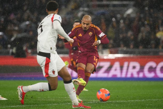 Donyell Malen of AS Roma in action during the Serie A 2025 2026 football match between AS Roma and AC Milan at Stadio Olimpico in Rome (Italy), January 25, 2026. AndreaxStaccioli