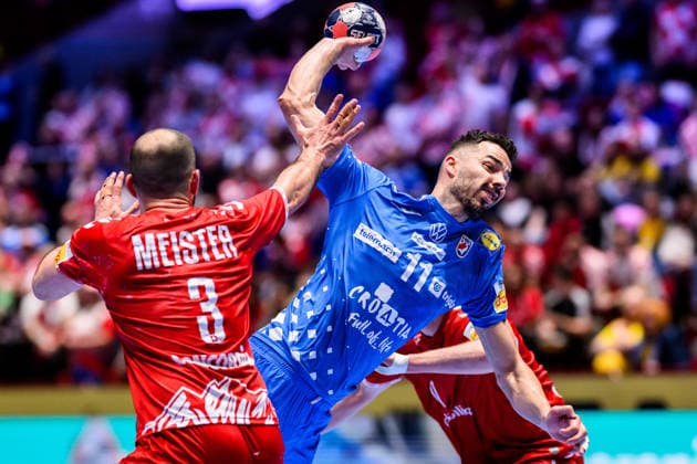 260125 Zvonimir Srna of Croatia during the EHF European Handball Championship main round match between Switzerland and Croatia on January 25, 2026 in Malmö Photo Petter Arvidson BILDBYRAN kod PA PA1139 handball handball handballs em 2026 schweiz croatia ehf european handball championship switzerland kroatien bbeng grappa33  Copyright: PETTERxARVIDSON BB260125PA246