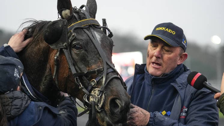 Prix D AmÃ rique, The Harness Race Took Place In Paris, France On 25th January The harness race takes place at the Hippodrome de Vincennes in Paris, France. The horse Hokkaido Jiel and the driver Franck Nivard win the first prize. Paris France  Copyright: xAnaxLÃ²pezx originalFilename:lopezgarcia-notitle260125_npAK3.jpg