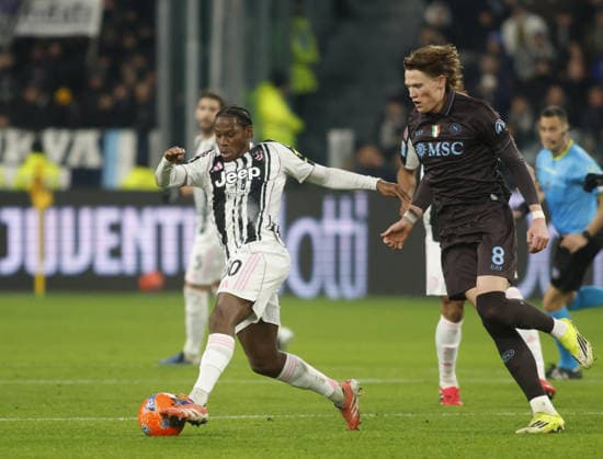 CALCIO - Serie A - Juventus FC vs SSC Napoli Jonathan David of Juventus FC during the Italian Serie A, 2025 2026 season football match between Juventus FC and SSC Napoli on 25 January 2026 at Allianz Stadium,Turin, Italy. Photo Nderim KACELI Turin Italy  Copyright: xIPAxSport ABACAx