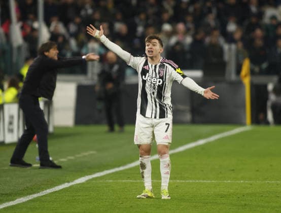 CALCIO - Serie A - Juventus FC vs SSC Napoli Francisco Conceicao of Juventus FC during the Italian Serie A, 2025 2026 season football match between Juventus FC and SSC Napoli on 25 January 2026 at Allianz Stadium,Turin, Italy. Photo Nderim KACELI Turin Italy  Copyright: xIPAxSport ABACAx