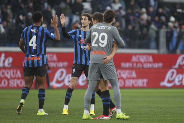 CALCIO - Serie A - Atalanta BC vs Parma Calcio Atalanta BC players celebrate the victory at the end of Atalanta BC vs Parma Calcio, 22Â° Serie A Enilive 2025-26 game at New Balance arena in Bergamo (BG), Italy, on January 25, 2026. Bergamo Italy  Copyright: xIPAxSport ABACAx