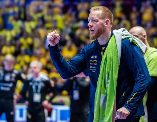 MALMÖ, SWEDEN 20260125 Sweden s Jim Gottfridsson during the European Handball Championship s intermediate round match between Iceland and Sweden at Malmö Arena, Malmö, Sweden, January 25, 2026 MALMÖHANDBOLLS EM 2026 ISLAND SVERIGE SWEDEN x50090x  Copyright: xJohanxNilssonx xTTx EUROPEAN HANDBALL CHAMPIONSHIP 2026 ICELAND-SWEDEN