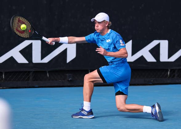 Oliver Majdandzic GER , Boys Singles, Boys Singles Australian Open 2026, Melbourne Park, Melbourne, Victoria, Australia Copyright: xJuergenxHasenkopfx