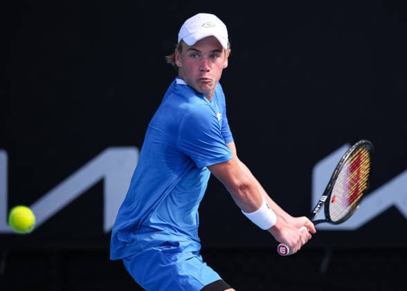 Oliver Majdandzic GER , Boys Singles, Boys Singles Australian Open 2026, Melbourne Park, Melbourne, Victoria, Australia Copyright: xJuergenxHasenkopfx