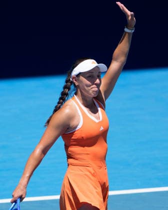 January 26, 2026: 6th seed JESSICA PEGULA of the USA celebrates after defeating 9th seed MADISON KEYS of the USA on Rod Laver Arena in a Men s Singles 4th round match on day 9 of the 2026 Australian Open in Melbourne, Australia. PEGULA won 63 64. Cal Media Melbourne Australia - ZUMAc04_ 20260126_faf_c04_003 Copyright: xSydneyxLowx