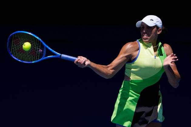 January 26, 2026: 9th seed MADISON KEYS of the USA in action against 6th seed JESSICA PEGULA of the USA on Rod Laver Arena in a Men s Singles 4th round match on day 9 of the 2026 Australian Open in Melbourne, Australia. PEGULA won 63 64. Cal Media Melbourne Australia - ZUMAc04_ 20260126_faf_c04_019 Copyright: xSydneyxLowx