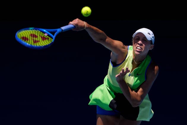 January 26, 2026: 9th seed MADISON KEYS of the USA in action against 6th seed JESSICA PEGULA of the USA on Rod Laver Arena in a Men s Singles 4th round match on day 9 of the 2026 Australian Open in Melbourne, Australia. PEGULA won 63 64. Cal Media Melbourne Australia - ZUMAc04_ 20260126_faf_c04_023 Copyright: xSydneyxLowx