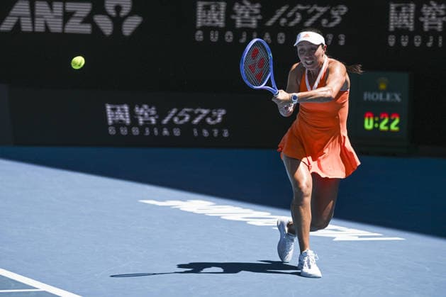 Australian Open 2026 MELBOURNE, AUSTRALIA - JANUARY 26: Jessica Pegula of USA in action against Maddison Keys of USA (not seen) during round 4 at the Australian Open grand slam tennis tournament at Melbourne Park in Melbourne, Australia on January 26, 2026. Mark Avellino Anadolu Melbourne Australia. Editorial use only. Please get in touch for any other usage.  Copyright: x2026xAnadoluxMarkxAvellinox