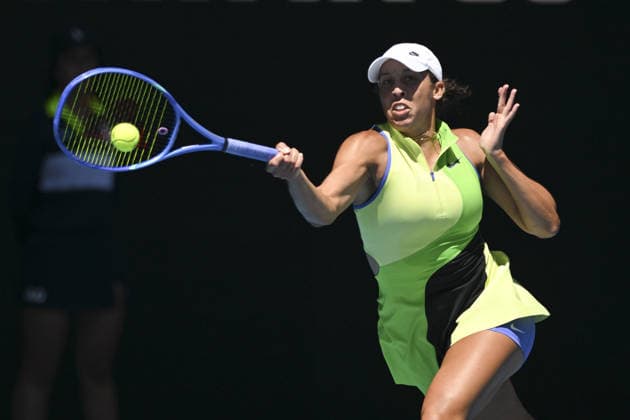 Australian Open 2026 MELBOURNE, AUSTRALIA - JANUARY 26: Maddison Keys of USA in action against Jessica Pegula of USA (not seen) during round 4 at the Australian Open grand slam tennis tournament at Melbourne Park in Melbourne, Australia on January 26, 2026. Mark Avellino Anadolu Melbourne Australia. Editorial use only. Please get in touch for any other usage.  Copyright: x2026xAnadoluxMarkxAvellinox