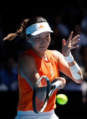 TENNIS AUSTRALIAN OPEN, Xinyu Wang of China in action during the Women™s 4th round match against Amanda Anisimova of USA on day 9 of the 2026 Australian Open tennis tournament at Melbourne Park in Melbourne, Monday, January 26, 2026. ( NO ARCHIVING MELBOURNE VICTORIA AUSTRALIA  Copyright: xROBxPREZIOSOx 20260126161031566162