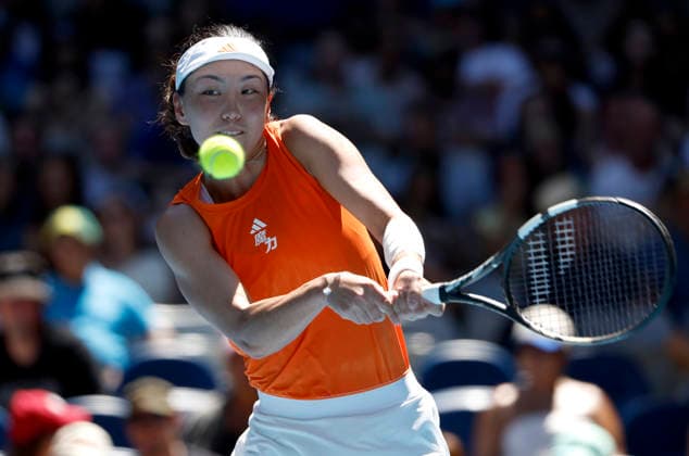 TENNIS AUSTRALIAN OPEN, Xinyu Wang of China in action during the Women™s 4th round match against Amanda Anisimova of USA on day 9 of the 2026 Australian Open tennis tournament at Melbourne Park in Melbourne, Monday, January 26, 2026. ( NO ARCHIVING MELBOURNE VICTORIA AUSTRALIA  Copyright: xROBxPREZIOSOx 20260126130546941777
