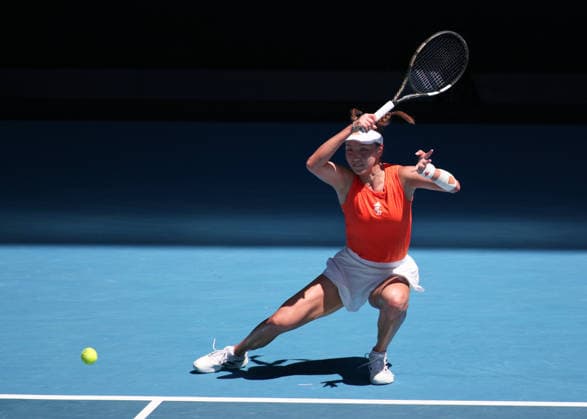 Xinyu Wang CHN , Australian Open 2026 , Melbourne Park, Melbourne, Victoria, Australia Copyright: xJuergenxHasenkopfx