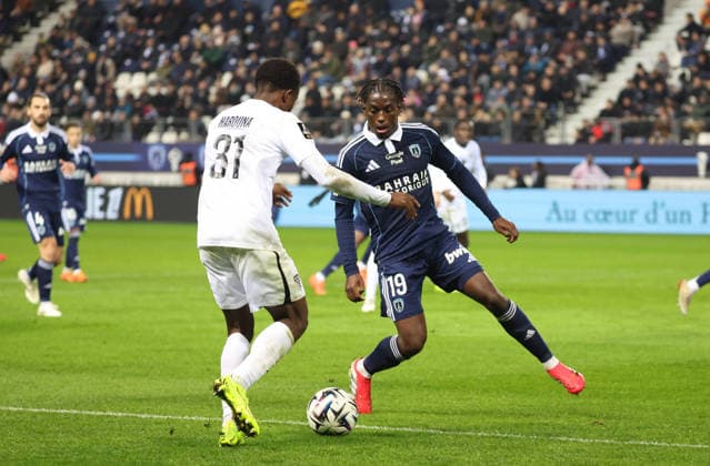 Paris FC - Angers (J19 Ligue 1 McDonald s) 25 janvier 2026 Paris FC - Angers J19 Ligue 1 McDonald s 25 janvier 2026 Harouna Djibirin , Nhoa Sangui Paris FC - Angers J19 Ligue 1 McDonald s 25 janvier 2026 au stade Jean Bouin o Paris. Paris FC vs. Angers Matchday 19 of Ligue 1 McDonald s January 25, 2026, at Jean Bouin Stadium in Paris.  Copyright: xFabricexChasseryx  Copyright: xIMAGO FabricexChasseryx