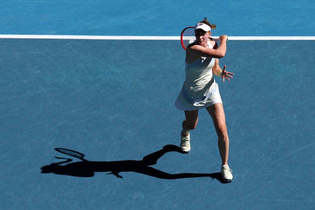 Elena Rybakina during her fourth round match Australian Open tennis tournament, Day Nine, Melbourne Park, Australia - 26 Jan 2026Melbourne Melbourne Park Victoria (VIC) Australia  Copyright: xRachelxBach Shutterstockx 16403644ah