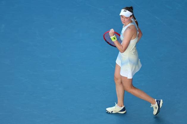 Elena Rybakina celebrates victory in her fourth round match Australian Open tennis tournament, Day Nine, Melbourne Park, Australia - 26 Jan 2026Melbourne Melbourne Park Victoria (VIC) Australia  Copyright: xRachelxBach Shutterstockx 16403644as